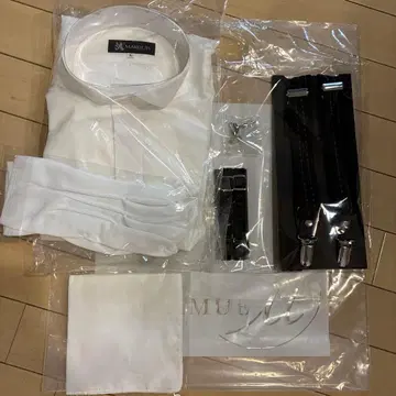 MARQUIS 턱시도 셔츠 L 화이트