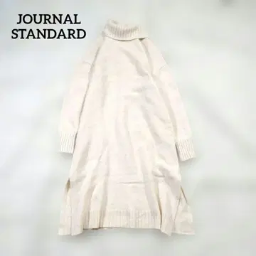 저널 스탠다드 니트 원피스 터틀넥 캐시미어 혼방 슬릿