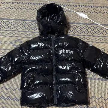 godsavage 블랙 다운 자켓