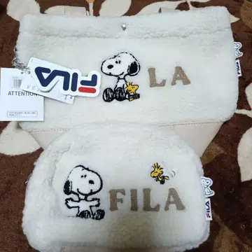 FILA 스누피 콜라보 백 파우치