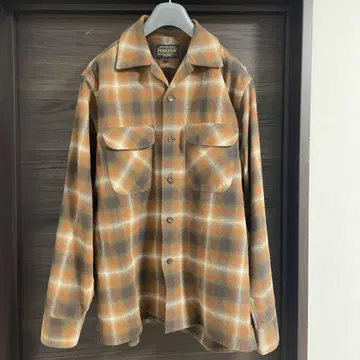 펜들턴 체크 오픈 카라 셔츠