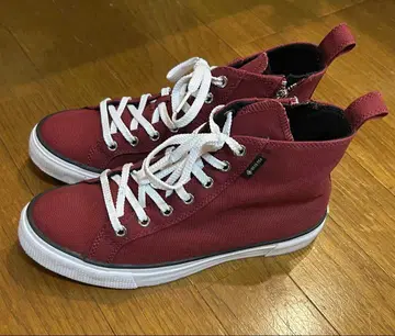 리갈 버건디 캔버스 하이컷 스니커즈