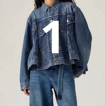 sacai levi's women denim jacket size 1