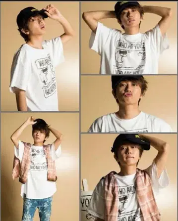 Nissy glamb 콜라보 T셔츠 SS 사이즈 화이트