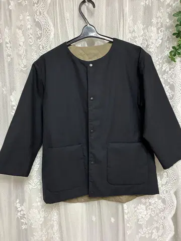 PULETTE 노카라 퀼팅 자켓