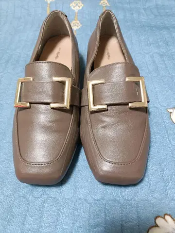 브라운 로퍼 타입 펌프스 24 la farfa SHOES