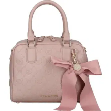 새상품급 Maison de FLEUR 리본 참 보스턴 백