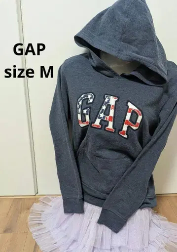 여성용 GAP 풀오버 후드티 M 갭 Y2K 블루 USA