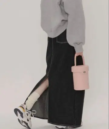 giunon 롱 데님 스커트