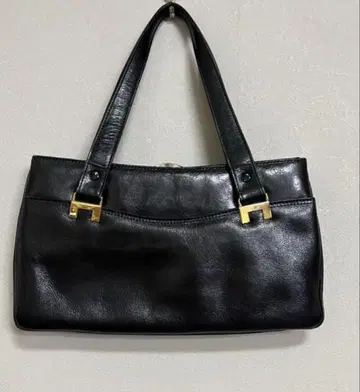 if Original 일본제 가죽 핸드백 블랙