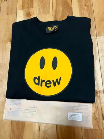 drew house 스마일리 페이스 티셔츠 XS 블랙