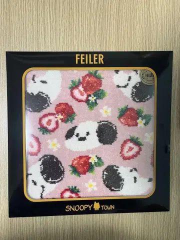 FEILER 스누피 손수건 핑크