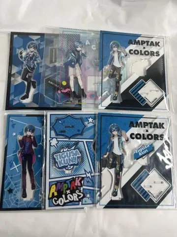 AMPTAKxCOLORS 아크릴 스탠드 치구사 군 6개 세트