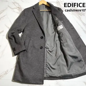 컨디션 최상 에디피스 캐시미어 10% 체스터 코트 그레이 [ 107 ]