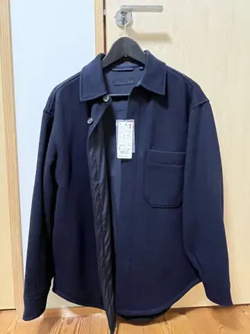 UNIQLO 심플 네이비 플리스 버튼 자켓