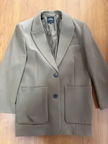 ZARA 오버 사이즈 자켓 카키 브라운