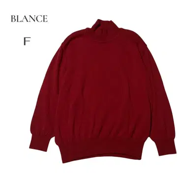 [ 란스 ] BLANCE 빨간색 터틀넥 긴팔 스웨터 F