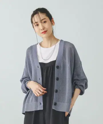 GLOBAL WORK 세탁 가능한 드라이 메쉬 가디건/288080