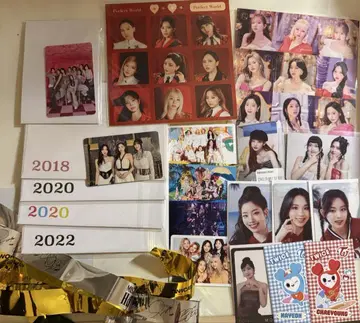 twice 굿즈 묶음 판매 트레이딩 카드 은색 테이프