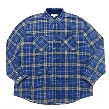 90s HABAND 프린티드 플란넬 셔츠 플라넬