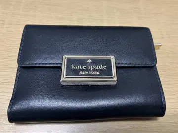 kate spade 블랙 가죽 접이식 지갑