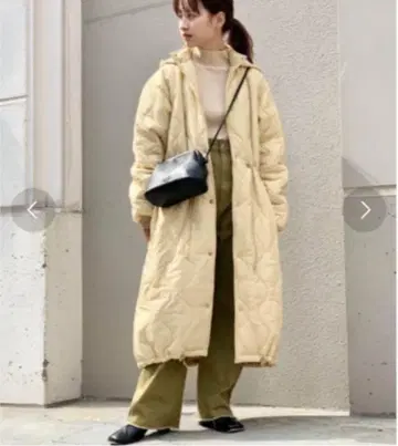 [kastane] 퀼팅 맥시 볼륨 코트