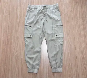 BANANA REPUBLIC 카고 조거 팬츠 L 텐셀 베이지