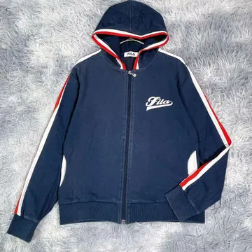 FILA [ L ] 집업 후드티 네이비 빅 사이즈 여성용 봄/가을
