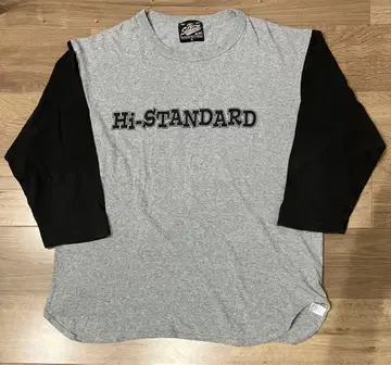 [ 양면 ] Hi-STANDARD 하이스타 베이스볼 T셔츠 7부 소매