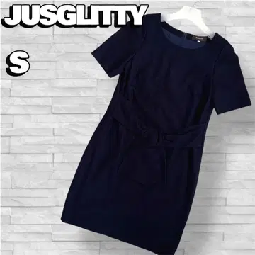 [JUSGLITTY] 원피스 일본제 무릎 기장 네이비 S