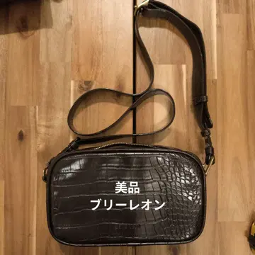 BRIE LEON 숄더백 악어 브라운