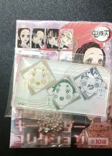 귀멸의 칼날 GIRLS 금박 아크릴 키링 미사용 새상품 탄코&젠코&이노코