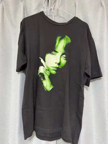 Billie Eilish 반팔 프린트 T셔츠