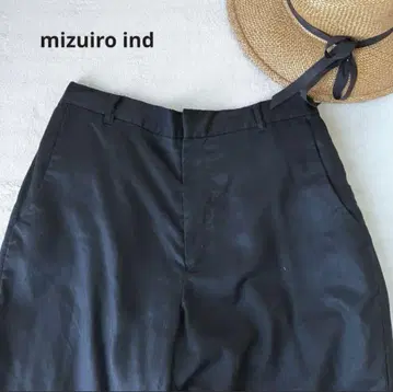 mizuiro ind / 새상품급 린넨 폴리 와이드 팬츠