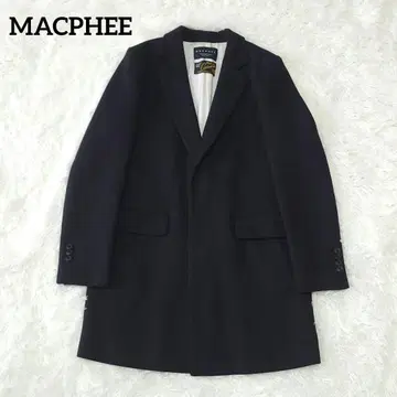 새상품급 투모로우랜드 MACPHEE 체스터 코트 캐시미어 울 블랙
