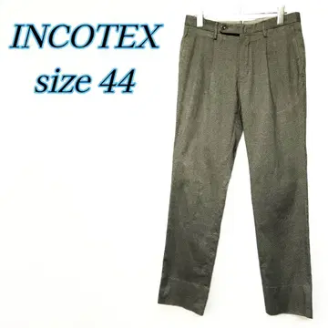 INCOTEX 울 슬림 슬랙스 브라운 계열 44
