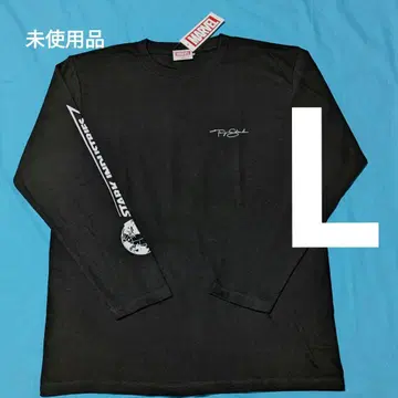 [ 미사용품 L ] STARK INDUSTRIES/마블 롱 T셔츠 블랙