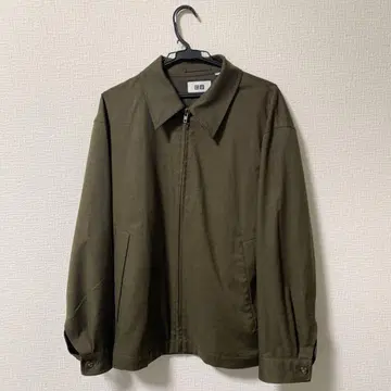 새상품급 UNIQLO U 집업 블루종 다크 브라운