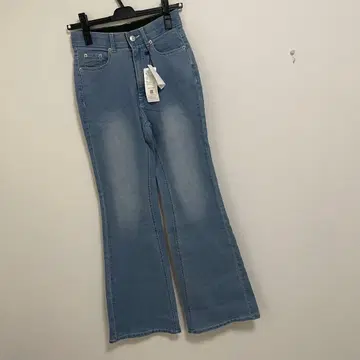 리디 슬림 레그 실루엣] 스트레치 데님 킥 플레어 팬츠 2025SS