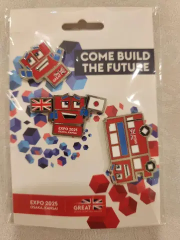 [ 새상품 ] 영국관 UK 파빌리온 핀 배지 3개 세트