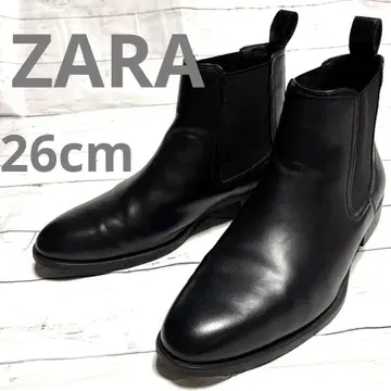 ZARA 자라 사이드 고어 첼시 부츠 26cm 블랙 블랙
