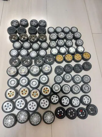 프라모델 아오시마 휠 타이어 자동차