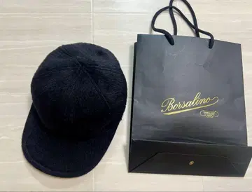 Borsalino 알파카 블랙 캡 57cm