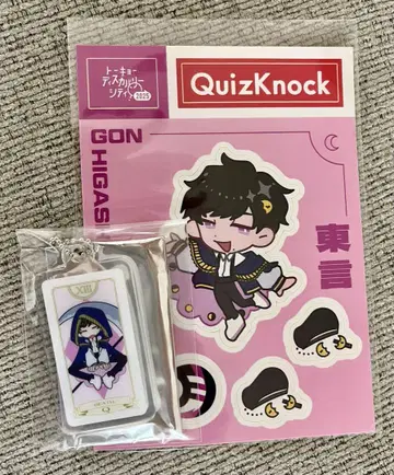 QuizKnock 동언 타로 카드풍 아크릴 키링 스티커