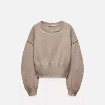 ZARA 스무스 니트 퍼프 슬리브 스웨터