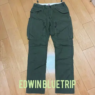 [ EDWIN Blue trip ] 카고 팬츠 올리브색