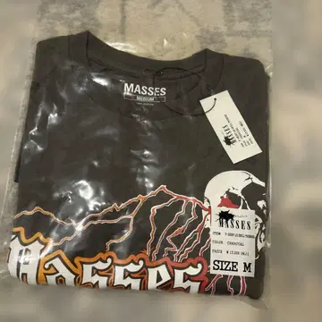MASSES T-SHIRT L/S SKULL THUNDER 사이즈 M