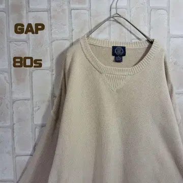 GAP 80s 니트 스웨터 베이지 V 가제트