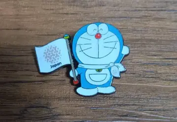 오사카 간사이 만박 일본관 도라에몽 깃발 핀 배지 핀즈 파빌리온 한정판