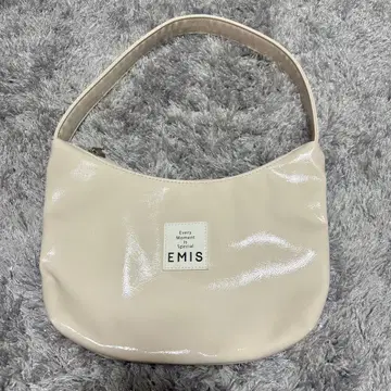 emis Emis 에나멜 핸드백 백 아이보리